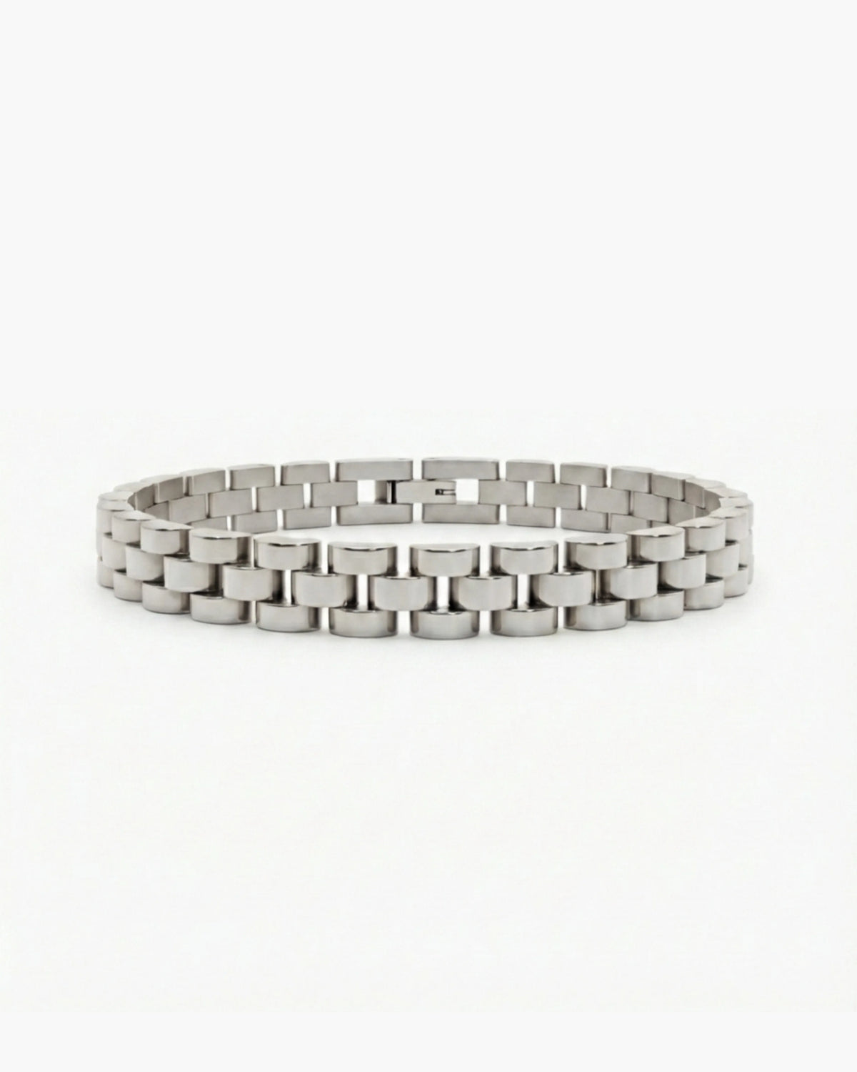 Silver link bracelet product image