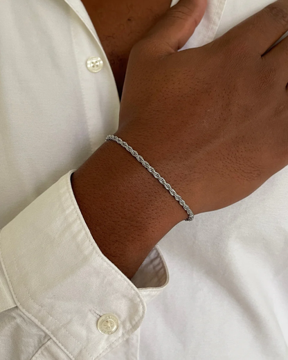 CLEAN ROPE BRACELET - 3MM SILVER