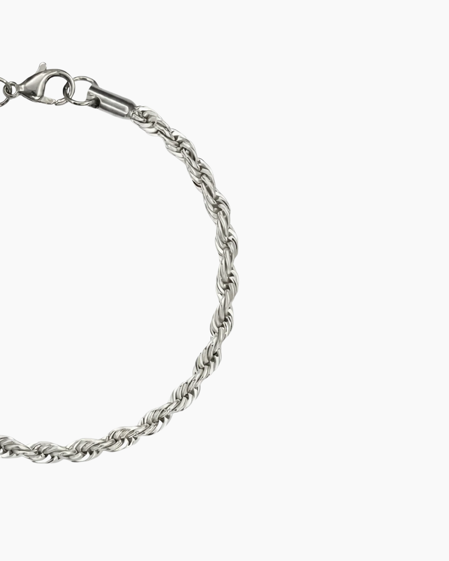 CLEAN ROPE BRACELET - 3MM SILVER