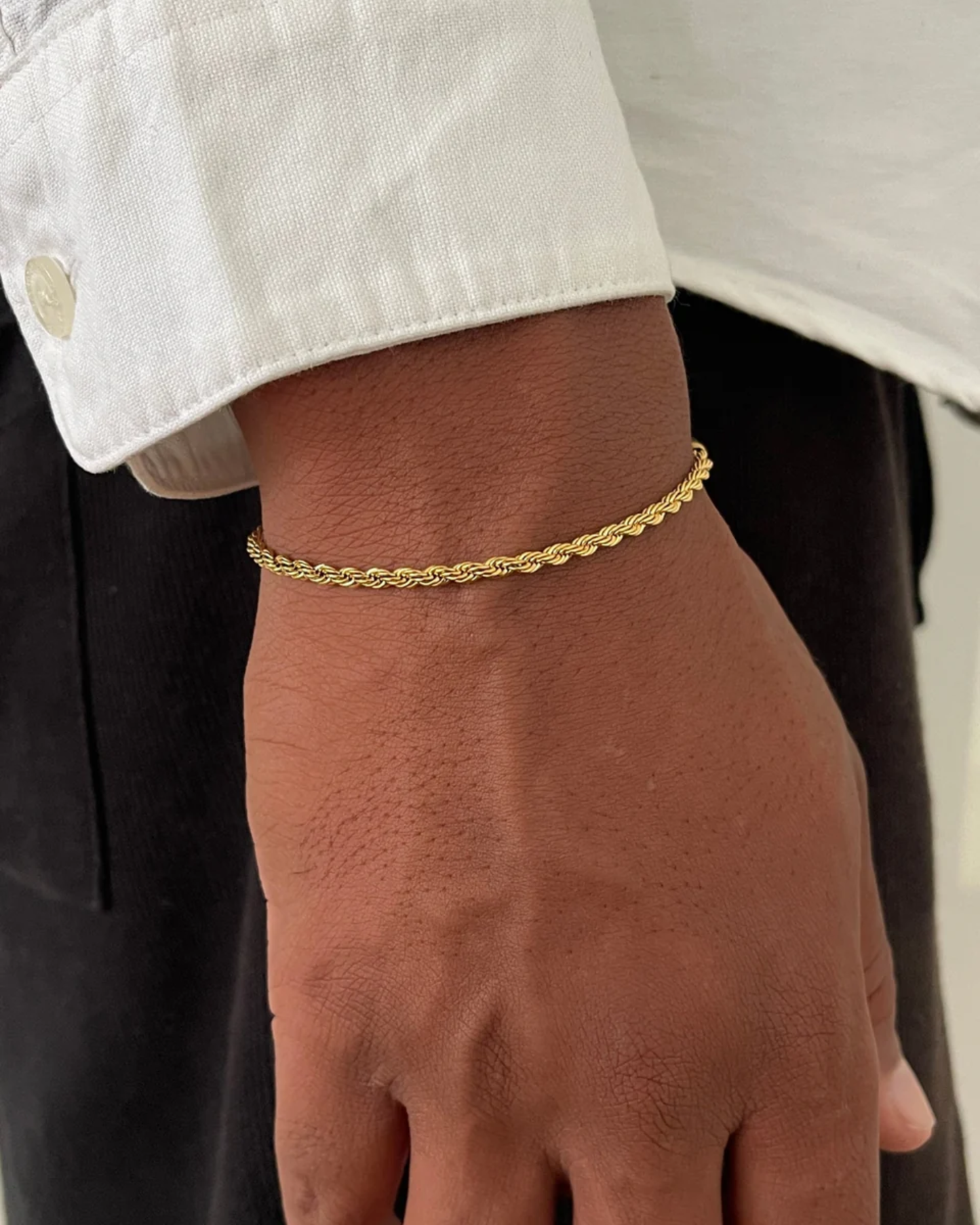 CLEAN ROPE BRACELET - 3MM GOLD