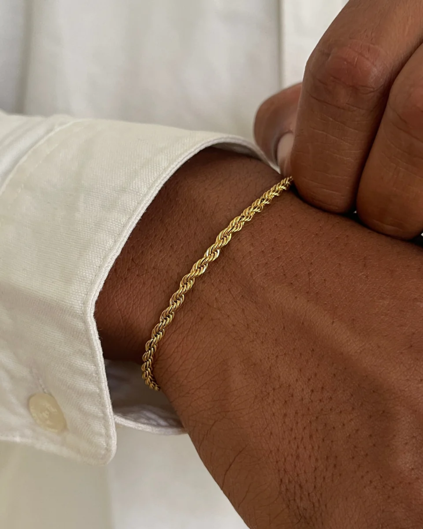 CLEAN ROPE BRACELET - 3MM GOLD