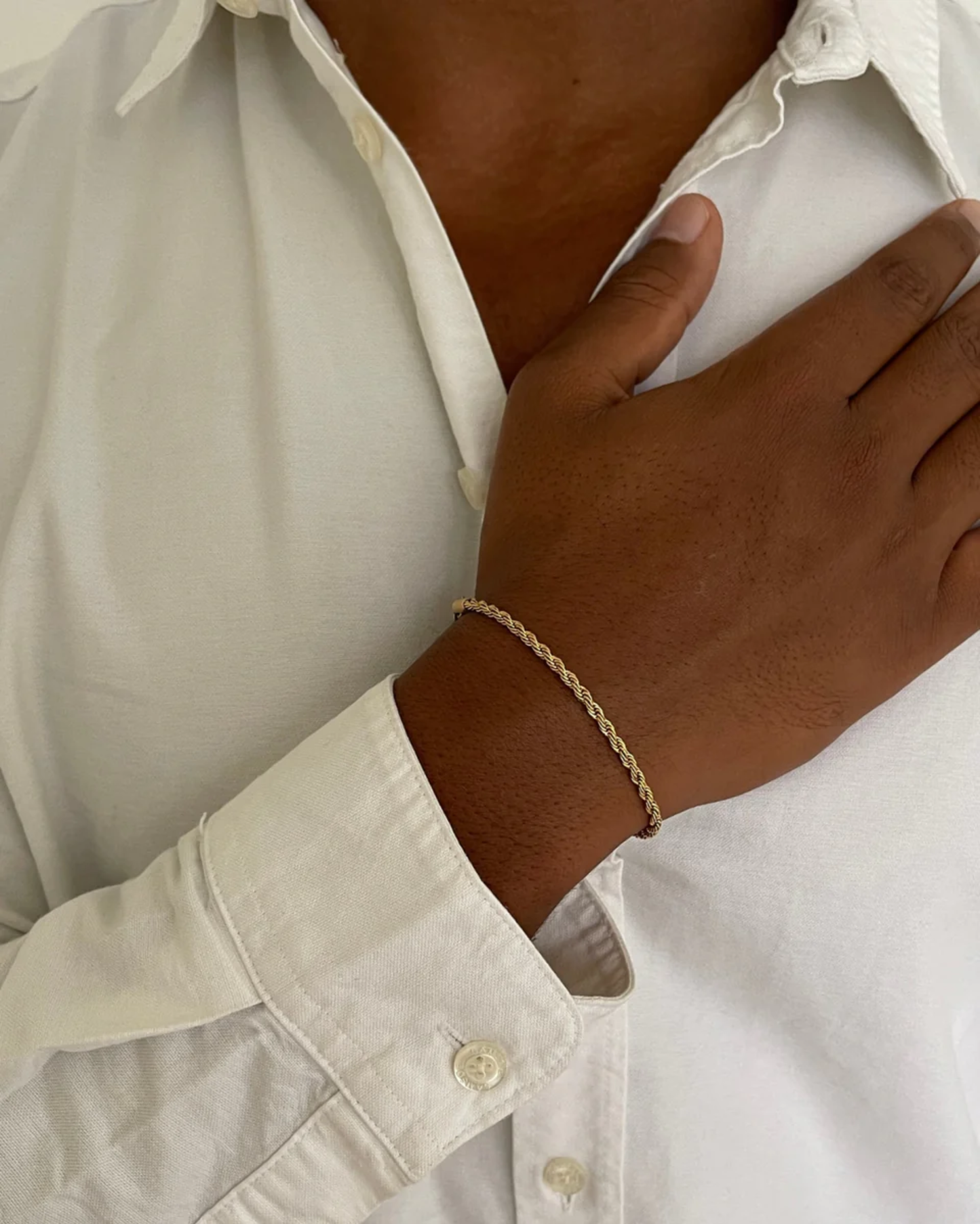 CLEAN ROPE BRACELET - 3MM GOLD