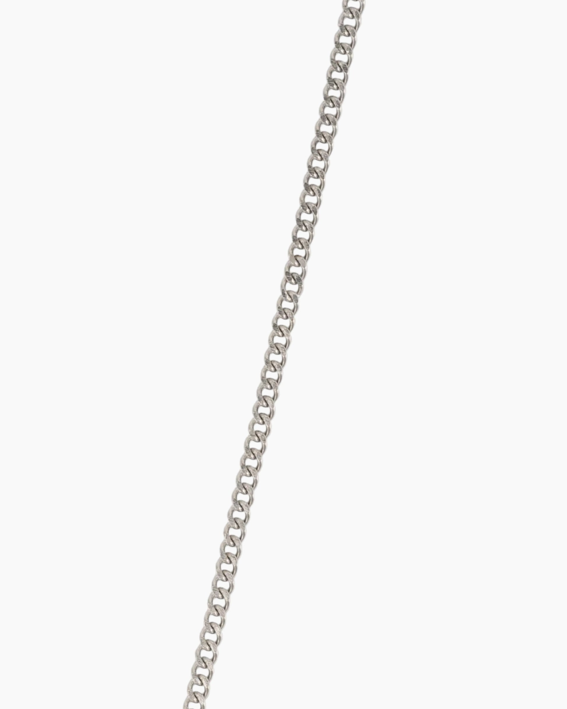 Silver cross chain details image