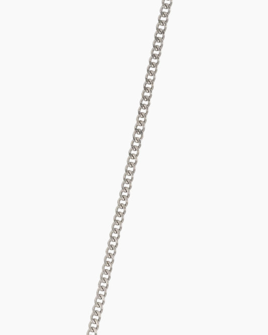 Silver cross chain details image