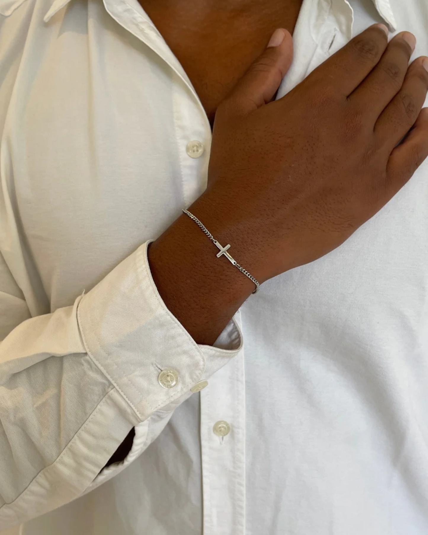 CROSS BRACELET - SILVER