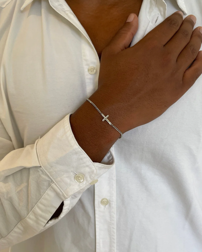 CROSS BRACELET - SILVER