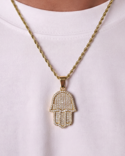 HAMSA HAND CHAIN - 18K GOLD