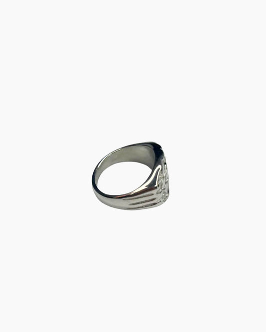 Classic nugget ring silver product image