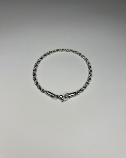 CLEAN ROPE BRACELET - 3MM SILVER