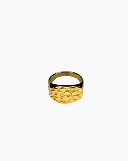CLASSIC NUGGET RING - 18K GOLD