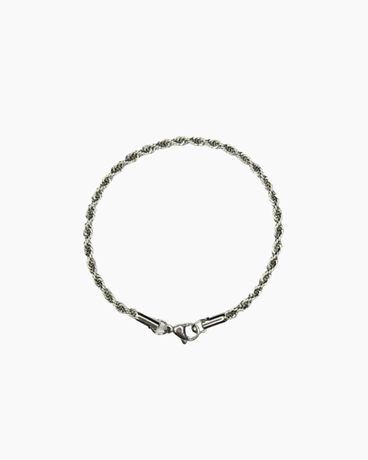 CLEAN ROPE BRACELET - 3MM SILVER