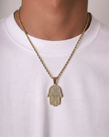 HAMSA HAND CHAIN - 18K GOLD
