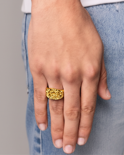 CLASSIC NUGGET RING - 18K GOLD