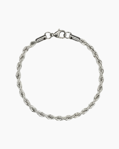 CLEAN ROPE BRACELET - 3MM SILVER