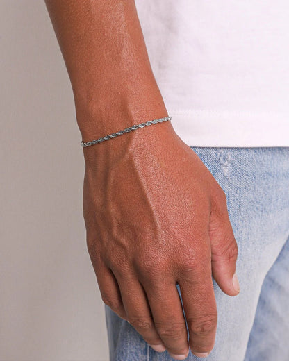 CLEAN ROPE BRACELET - 3MM SILVER