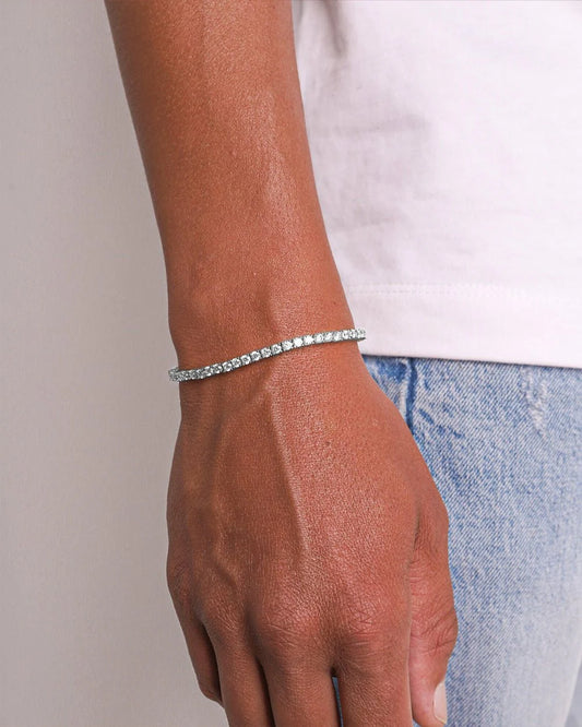 TENNIS BRACELET - 3MM SILVER image 2