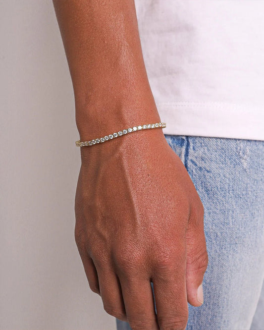 TENNIS BRACELET - 3MM GOLD 2