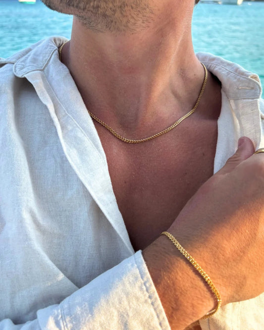 CUBAN CHAIN - 3MM GOLD