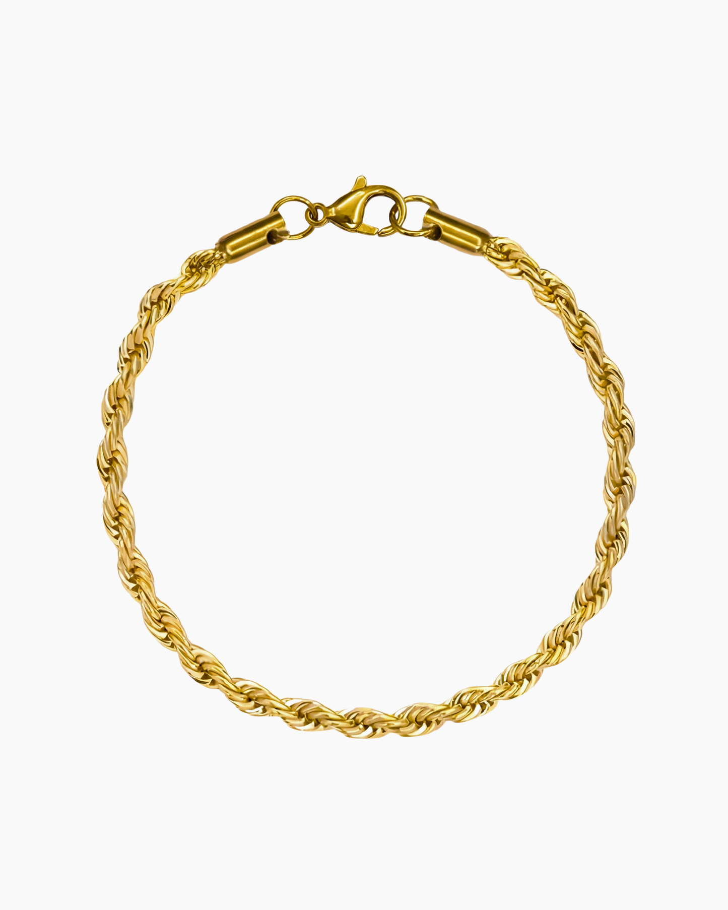Gold clean rope bracelet product photo