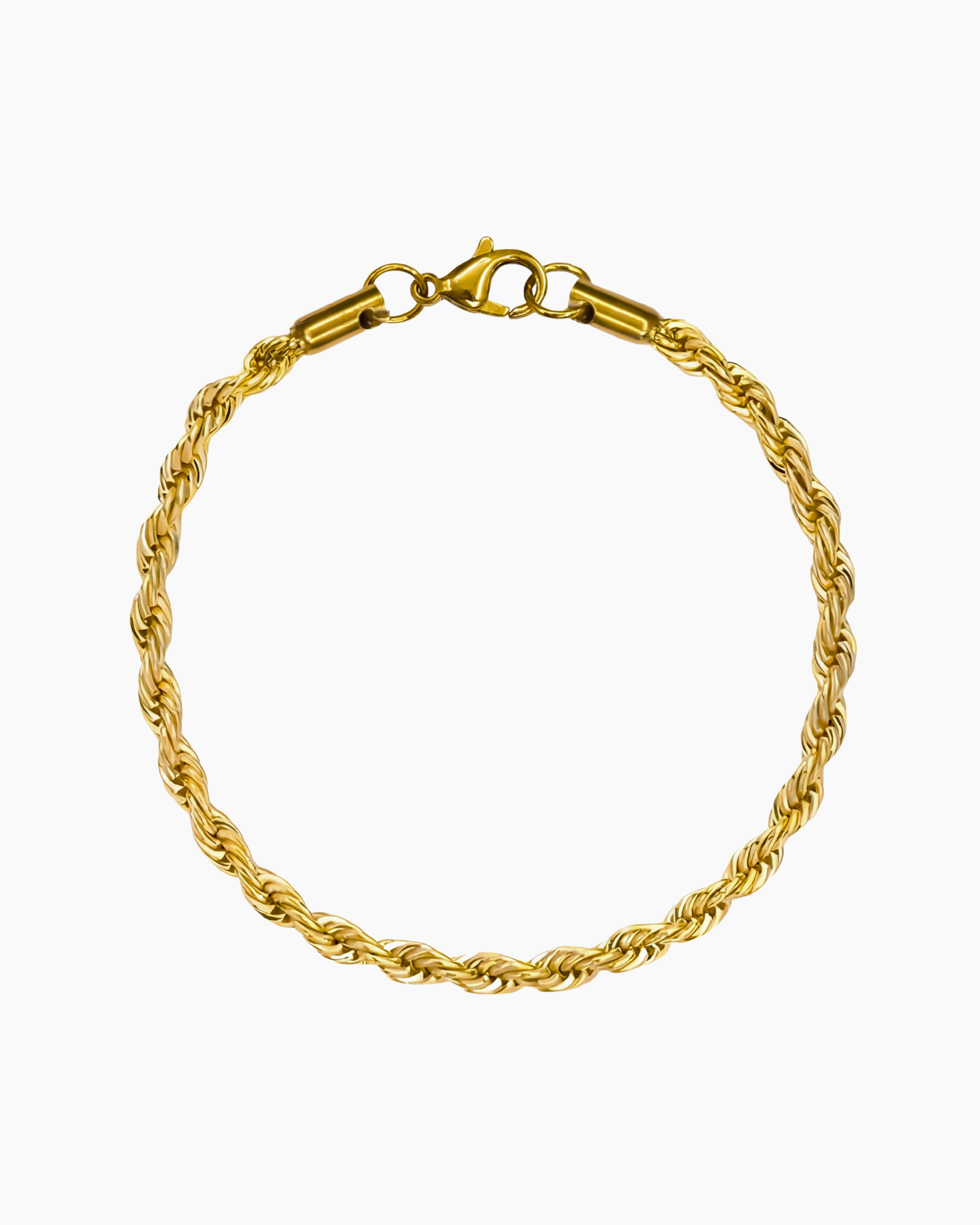 Gold clean rope bracelet product photo