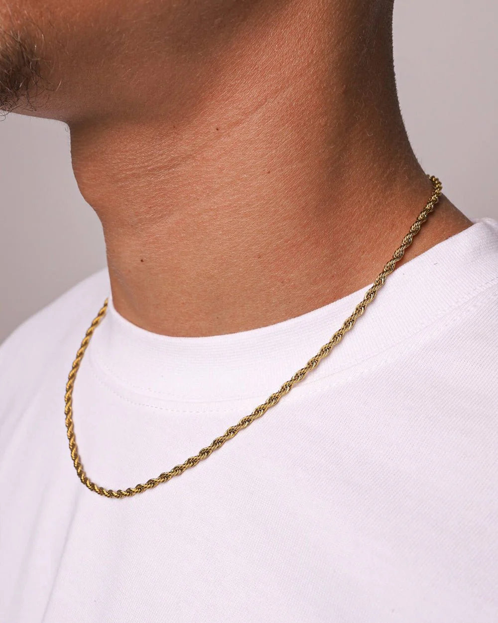 CLEAN ROPE KETTING - 3MM 18K GOUD