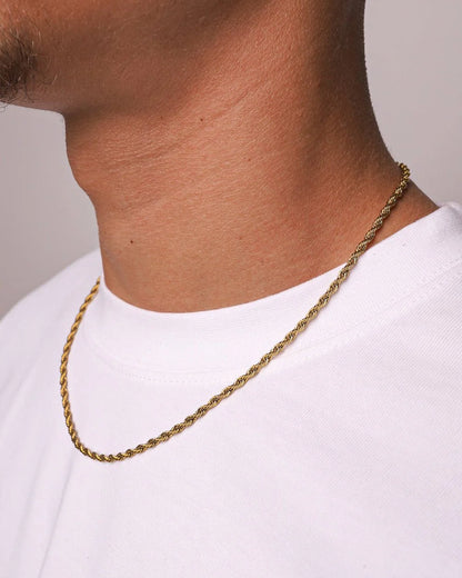 CLEAN ROPE KETTING - 3MM 18K GOUD