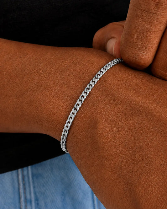 CUBAN BRACELET - 3MM SILVER