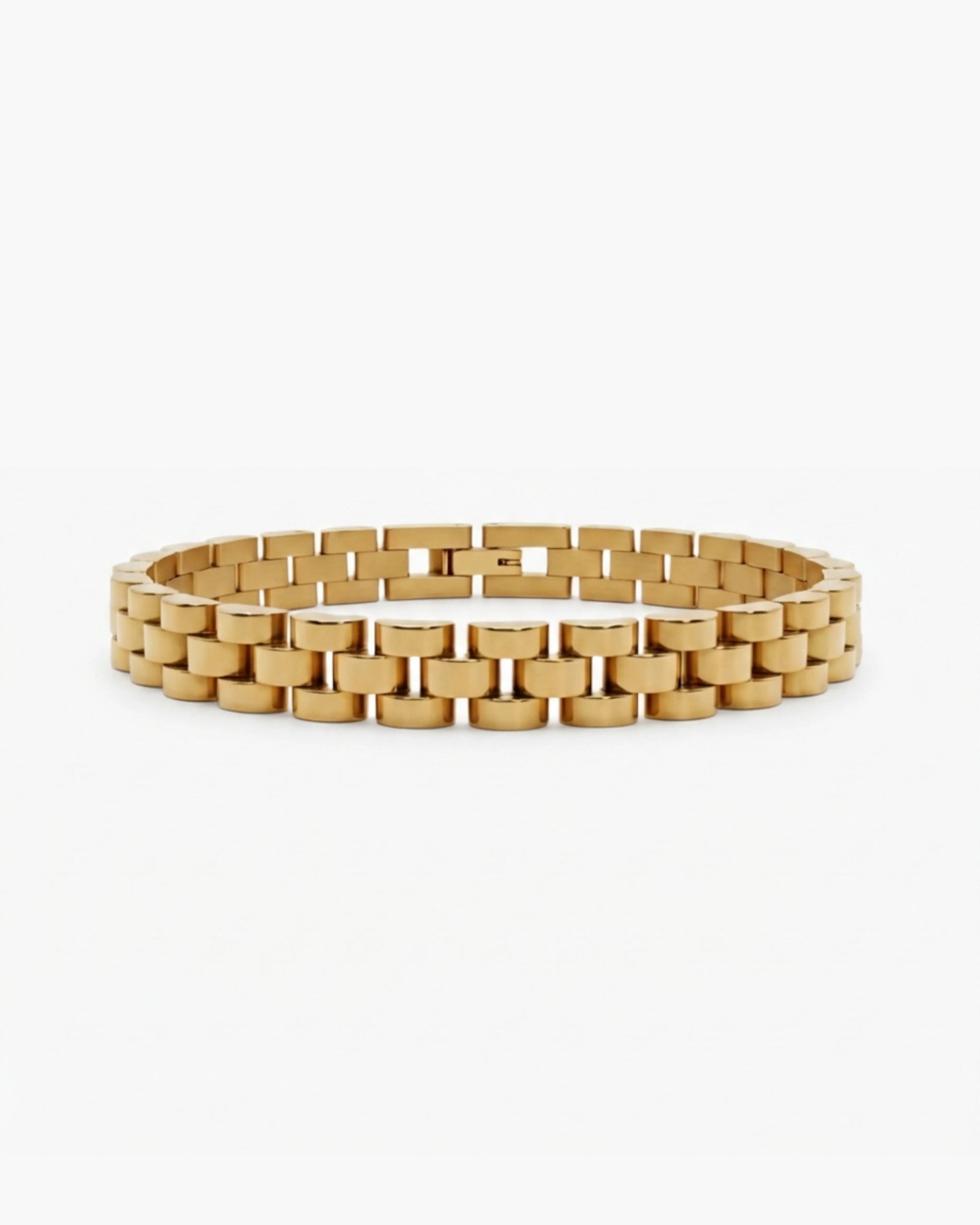 Gold link bracelet product image