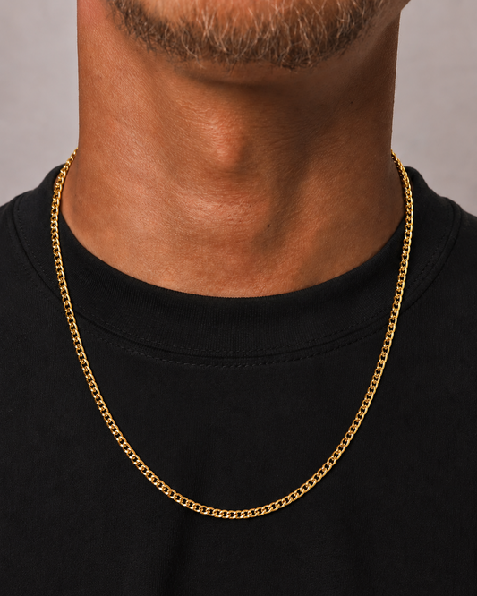 CUBAN CHAIN - 3MM GOLD